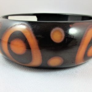 Vintage 2" chunky bangle bracelet